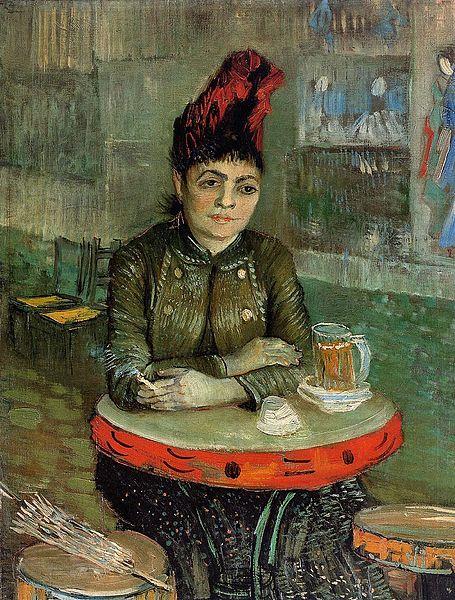 Vincent Van Gogh Agostina Segatori Sitting in the Cafe du Tamourin oil painting image